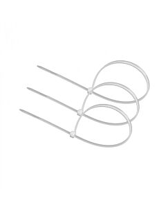Opaska kablowa zaciskowa trytytka OK-25150W 2.5x150mm biała .MORE M20064