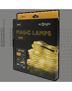 Lampki choinkowe LED 500 barwa ciepła 3000K 50m USB Bluetooth Magiczne Lampki Eco Light ML61613