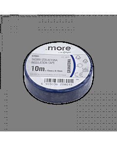 Taśma izolacyjna PVC 15x10 niebieska .MORE M20801