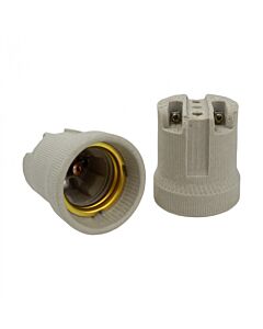 Oprawka ceramiczna E27 beżowa Eco Light EC20678