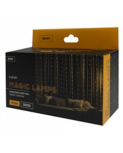 Kurtyna świetlna LED 400 barwa ciepła 3000K 3x2m USB Bluetooth Magiczne Lampki Eco Light ML61617