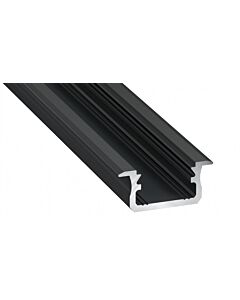 Profil do taśm LED wpuszczany B czarny 1m Eco Light EC79994