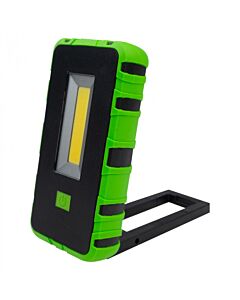 Lampa robocza z akumulatorem LR-A8 8W 110° IP54 czarno-zielona Eco Light EC61026