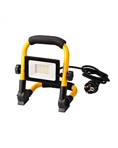 Naświetlacz przenośny LED z przewodem 1,5M 30W 4000K 2700lm 90° IP65 czarno-żółty Eco Light EC79236