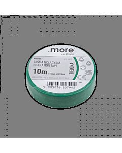Taśma izolacyjna PVC 15x10 zielona .MORE M20799