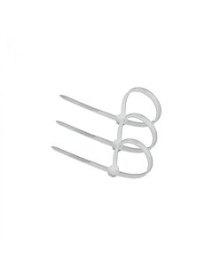 Opaska kablowa zaciskowa trytytka OK-25100W 2.5x100mm biała .MORE M20062