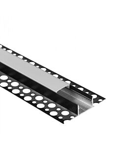 Profil do taśm LED GNS01 natynkowy czarny + klosz mleczny 1m Eco Light EC20974