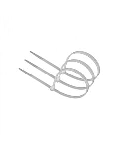 Opaska kablowa zaciskowa trytytka PREMIUM OKP-36300W 3.6x300mm biała .MORE M20517