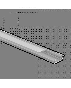 Profil do taśm LED P02 podtynkowy anodowany + klosz mrożony 2m Eco Light EC20608