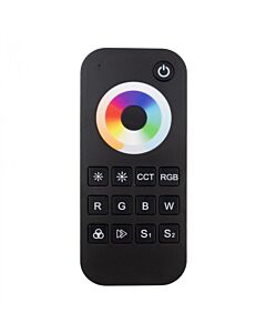 Pilot do sterownika taśm LED RGB+CCT RT5 RF 1-strefowy dotykowy czarny Eco Light EC61331