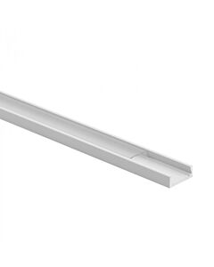 Profil do taśm LED N01 natynkowy biały + klosz transparentny 1m Eco Light EC20901