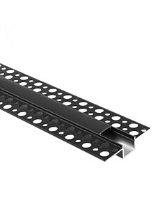 Profil do taśm LED GP01 podtynkowy czarny + klosz czarny 1m Eco Light EC20929