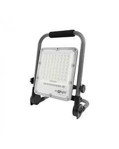 Naświetlacz przenośny LED z akumulatorem 30W 5000K 900lm 90&deg; IP65 szary Eco Light EC20495
