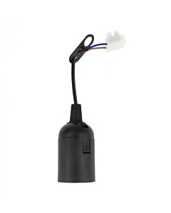 Oprawka termoplastyczna z przewodem E27 czarna Eco Light EC20810