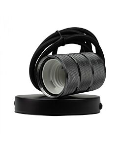 Oprawa wisząca lampa okrągła OSW-1 E27 60W czarny połysk Eco Light SZ61099
