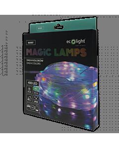 Lampki choinkowe LED 400 RGB 1mln kolorów 40m USB Bluetooth Magiczne Lampki Eco Light ML61627
