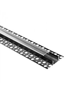 Profil do taśm LED GNS02 natynkowy czarny + klosz transparentny 2m Eco Light EC20965