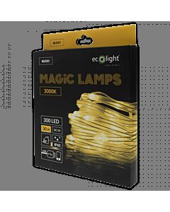 Lampki choinkowe LED 300 barwa ciepła 3000K 30m USB Bluetooth Magiczne Lampki Eco Light ML61611