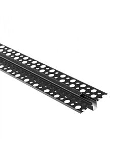 Profil do taśm LED GPW-02 podtynkowy czarny + klosz czarny 2m Eco Light EC20889