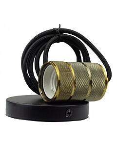 Oprawa wisząca lampa okrągła OSW-1 E27 60W żółta miedź Eco Light SZ61105