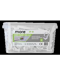 Uchwyty kablowe paskowe 14-30mm białe UP-30 zestaw w wiaderku 150szt .MORE M20382