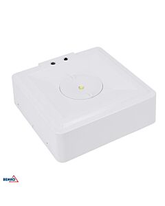 Oprawa awaryjna LED natynkowa SKALER 3W 6000K 161lm 2h IP40 biała Luxmena C91-SKL-S-3SX-AT2H-CNBOP