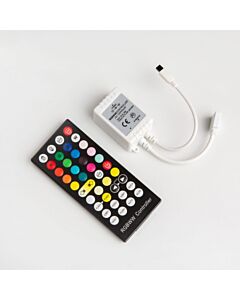 Sterownik do taśm LED RGB+CCT z pilotem IR 40 przyciski 24A 5-24V DC 288W biały Eco Light EC79876