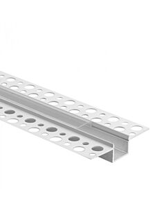 Profil do taśm LED GP02 podtynkowy biały + klosz transparentny 2m Eco Light EC20640