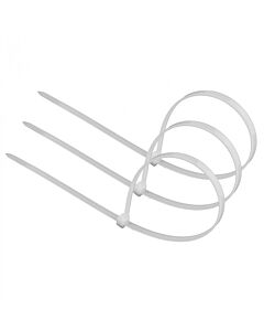 Opaska kablowa zaciskowa trytytka OK-46300W 4.6x300mm biała .MORE M20136