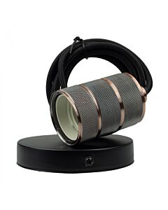 Oprawa wisząca lampa okrągła OSW-1 E27 60W czerwona miedź Eco Light SZ61102
