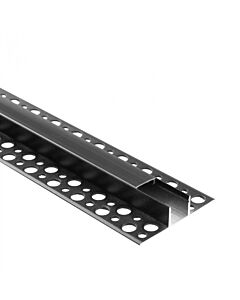 Profil do taśm LED GN02 natynkowy czarny + klosz czarny 2m Eco Light EC20930