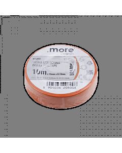 Taśma izolacyjna PVC 15x10 brązowa .MORE M20800