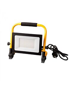 Naświetlacz przenośny LED z przewodem 1,5M 100W 4000K 7000lm 90° IP65 czarno-żółty Eco Light EC79243