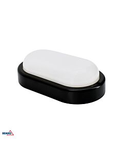 Oprawa hermetyczna LED KANLO cz. ruchu 8W 4000K 760lm 120° IP54 czarny Bemko C45-KAN2-08-BLO-4K-MS