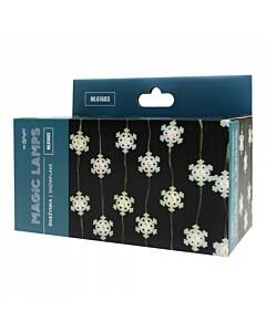 Lampki świąteczne LED 50 Śnieżynki 6500K 5m USB Bluetooth Magiczne Lampki Eco Light ML61603