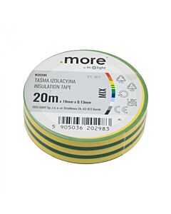Zestaw taśm izolacyjnych PVC 19x20 MIX KOLORÓW .MORE M20298