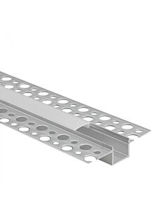 Profil do taśm LED GP02 podtynkowy anodowany + klosz mleczny 2m Eco Light EC20636
