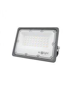 Naświetlacz LED PREMIUM 30W 3000lm 6500K 90° IP65 szary Eco Light EC20484