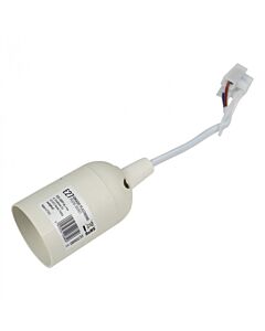 Oprawka termoplastyczna z przewodem E27 biała Eco Light EC20680