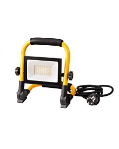 Naświetlacz przenośny LED z przewodem 1,5M 50W 4000K 4500lm 90° IP65 czarno-żółty Eco Light EC79237