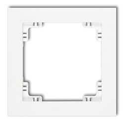 Ramka pojedyncza pion/poziom biała Karlik DECO DR-1