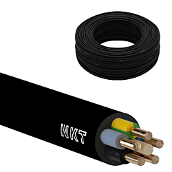 Kabel ziemny YKY 5x16mm2 600/1000V czarny - 1m NKT
