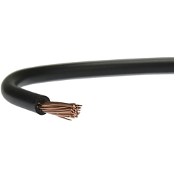 Przewód linka LgY czarny 1mm2 750V - 1m