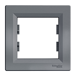 Ramka pojedyncza pozioma stal, Asfora, Schneider Electric, EPH5800162