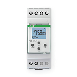 Programator czasowy elektroniczny tygodniowy zegar sterujący jednokanałowy 16A F&F PCZ-521...
