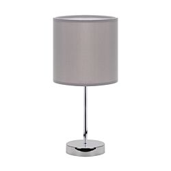 Lampka stołowa ANGES GREY E14 40W szary/chrom STRUHM 03147