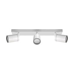 Oprawa lampa ścienno-sufitowa TENOR GU10 kinkiet reflektor 3x20W IP44 biała STRUHM 04072