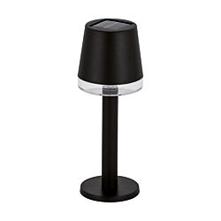 Lampka stołowa solarna LED TULIA BLACK 0,2W z baterią 1,2V AA IP44 czarna STRUHM 04370