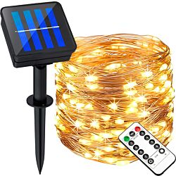 Girlanda solarna ogrodowa ozdobna 200x LED 3000K IP44 20m z pilotem PASSI Lumiled LUMSOL00...