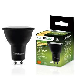 Żarówka LED GU10 6W 120° 3000K 580lm czarna Lumiled LEDZARMI013B